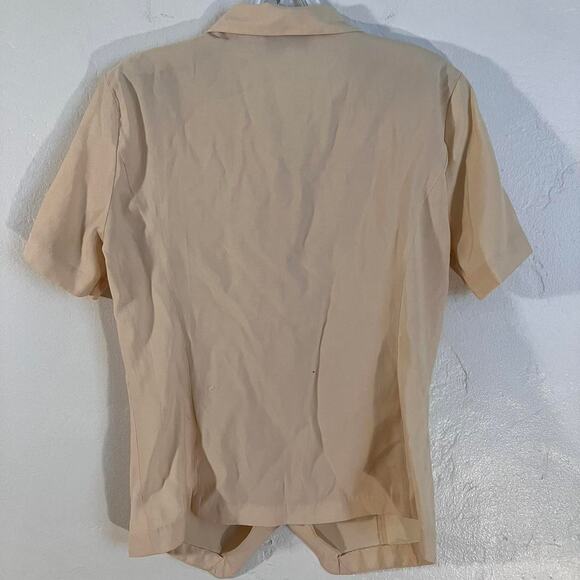 Vintage 90s Westbound Light Yellow Button‎ Up Blouse - Picture 4 of 4